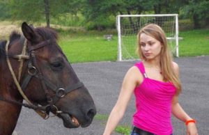 Ieva Balčiūnaitė negali gyventi be žirgų. Asmeninio albumo nuotr.