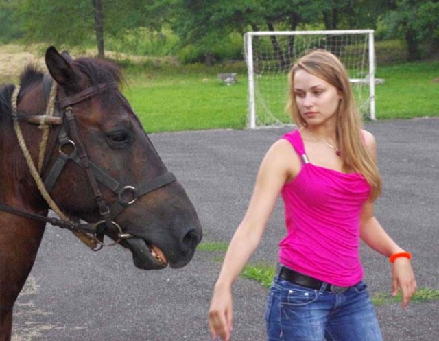 Ieva Balčiūnaitė negali gyventi be žirgų. Asmeninio albumo nuotr.