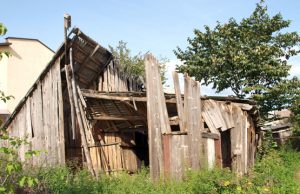 Šioje lūšnoje glaudėsi benamis.