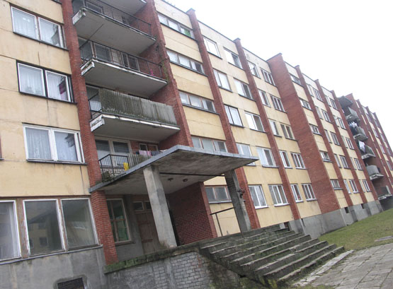 Taikos gatvės daugiabučiai pasipuoš nauju drabužiu. D.Zibolienės nuotr.