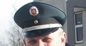 Viešosios policijos skyriaus kelių policijos grupės specialistas Algirdas Berniūnas. D.Zibolienės nuotr.
