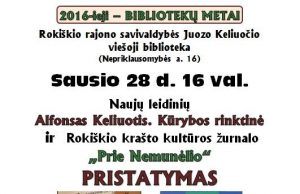 Rokiškio viešojoje bibliotekoje - naujų leidinių pristatymas