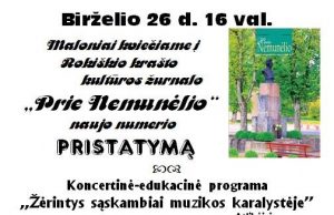 Renginio afiša.