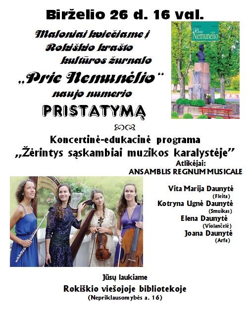 Renginio afiša.