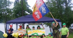 Pirmą kartą organizuotame Aukštaitijos bibliotekininkų sąskrydyje triumfavo Rokiškio bibliotekininkų komanda “Keliuočiukai“. A.Puteikytės nuotr.