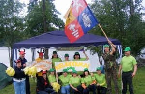 Pirmą kartą organizuotame Aukštaitijos bibliotekininkų sąskrydyje triumfavo Rokiškio bibliotekininkų komanda “Keliuočiukai“. A.Puteikytės nuotr.