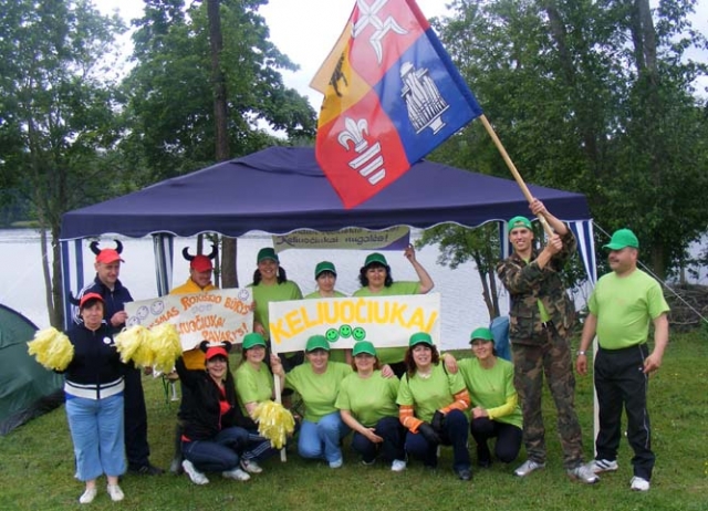 Pirmą kartą organizuotame Aukštaitijos bibliotekininkų sąskrydyje triumfavo Rokiškio bibliotekininkų komanda “Keliuočiukai“. A.Puteikytės nuotr.