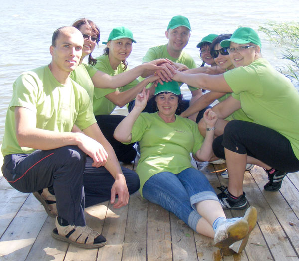 Šių metų sąskrydžio organizatoriai - Rokiškio “Keliuočiukų“ komanda prizines vietas užleido svečiams