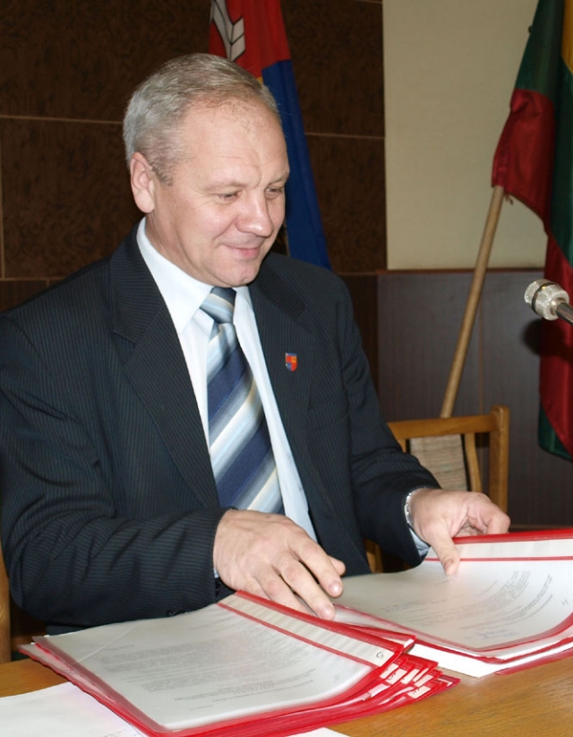 Rajono meras Almantas Blažys. Rajono meras Almantas Blažys.