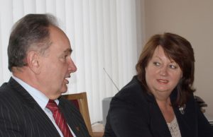 Vakar Rokiškyje viešėjo Europos parlamento narė Vilija Blinkevičiūtė.