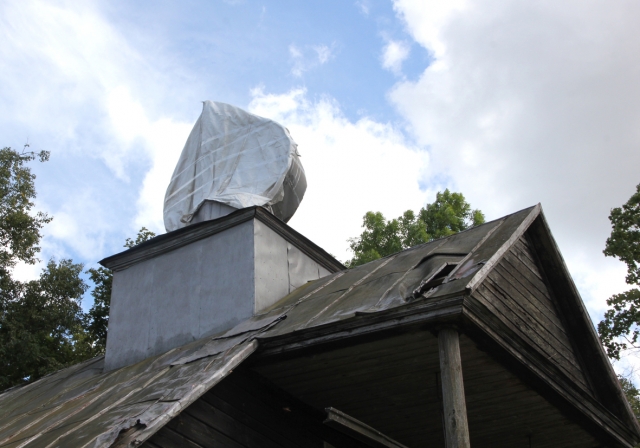Ar pavyks atstatyti Bobriškio sentikių maldos namų kupolą