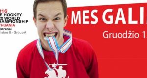 Pasaulio jaunimo čempionato reklaminis veidas - rokiškėnas Domantas Čypas.