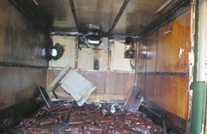 Gaisras kilo „Daividos“ bendrovėje „Daividos“ bendrovėje kilęs gaisras apgadino mėsos rūkyklą