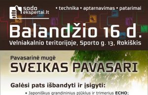 Pavasarinė mugė “Sveikas, pavasari” Renginio afiša. Užs. 545