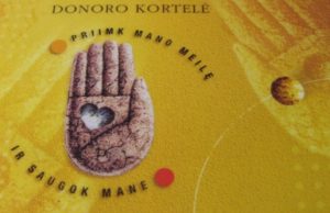 Donoro kortelė.