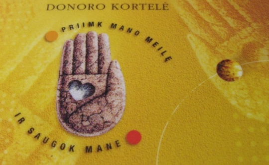 Donoro kortelė.