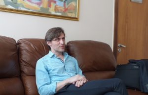 Konkurso laimėtojas Erikas Druskinas. R. Milaknienės nuotr.