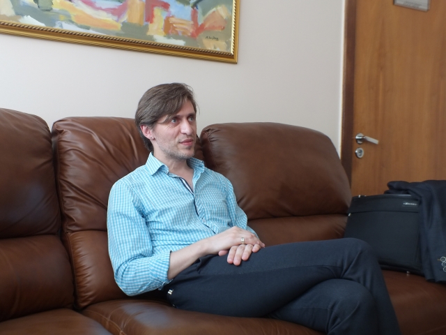 Konkurso laimėtojas Erikas Druskinas. R. Milaknienės nuotr.