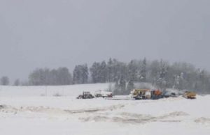 Bryzgių kaime baigiamas rinkti dyzelinas.