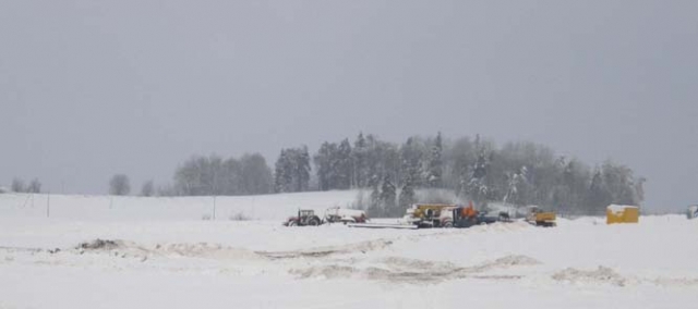 Bryzgių kaime baigiamas rinkti dyzelinas.