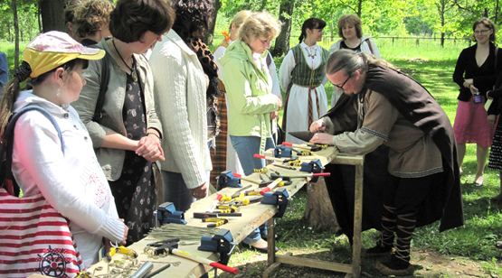 Edukacijų pristatymo akimirka. Rokiškio krašto muziejaus nuotr.
