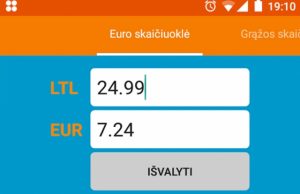 Kaip išvengti ilgų skaičiavimų konvertuojant litus į eurus? Itin paprasta programėlė akimirksniu leidžia konvertuoti litus į eurus ir atvirkščiai.
