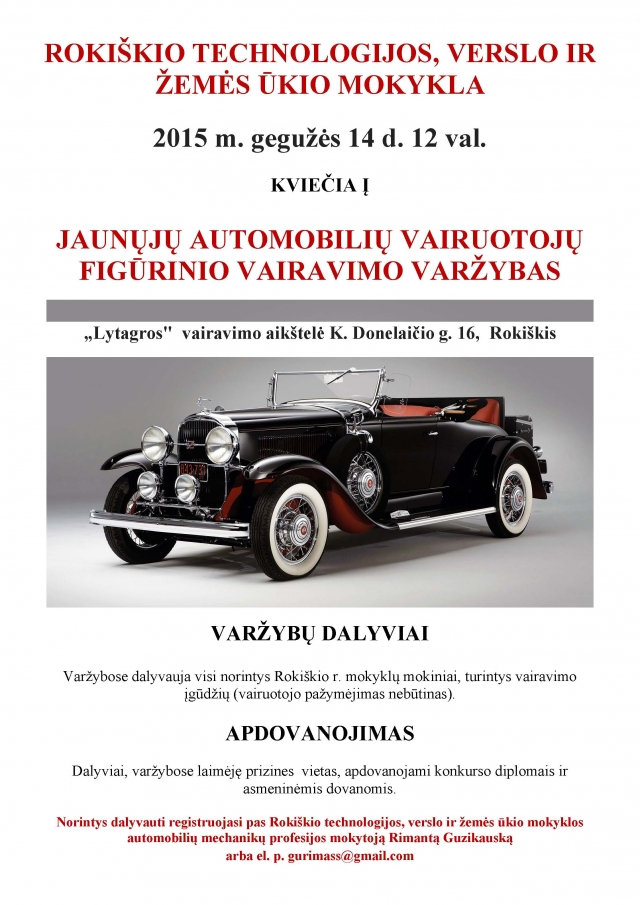 Kviečia į varžybas