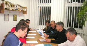 Rokiškio futbolo klubo steigiamasis susirinkimas. L.Dūdaitės nuotr.