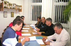 Rokiškio futbolo klubo steigiamasis susirinkimas. L.Dūdaitės nuotr.