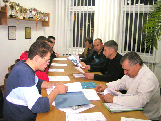 Rokiškio futbolo klubo steigiamasis susirinkimas. L.Dūdaitės nuotr.