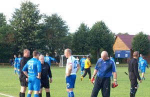 Rokiškėnai išplėšė lygiąsias Rokiškio futbolo klubo kapitonas G.Sirvydis (centre