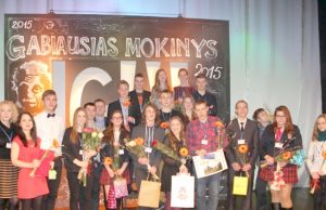 Konkurso  „Gabiausias moksleivis 2015“ dalyviai. D. Zibolienės nuotr.