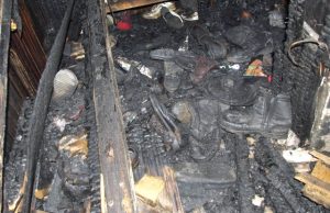 Naktį liepsnojo pastatas Juodupėje Asociatyvi nuotr.