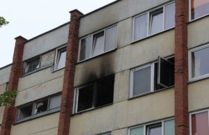 Bendrabučio butas buvo padegtas ir apvogtas. D.Zibolienės nuotr.