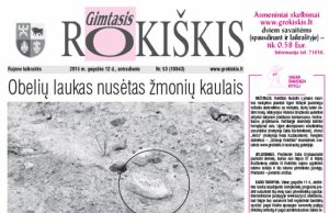 Skaitykite antradienio "Gimtąjį Rokiškį“