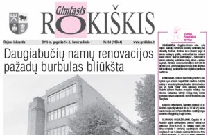 Skaitykite ketvirtadienio "Gimtąjį Rokiškį“