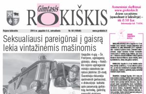 Antradienio "Gimtasis Rokiškis"
