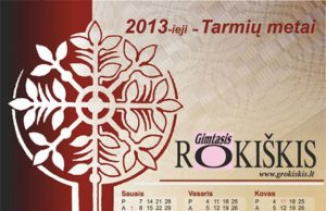 „Gimtojo Rokiškio“ 2013 metų kalendorius – dovana laikraščio prenumeratoriams.