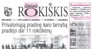 Ketvirtadienio "Gimtasis Rokiškis"
