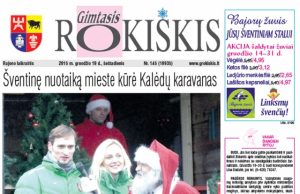 Skaitykite šeštadienio “Gimtąjį Rokiškį“ Šeštadienio "Gimtojo Rokiškio" numeris.