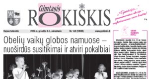 Skaitykite antradienio "Gimtąjį Rokiškį“