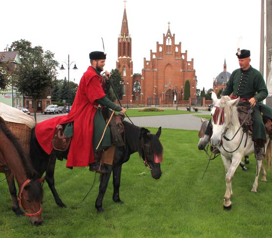 Husarai stebino rokiškėnus. N.Byčkovskio nuotr.