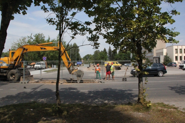 Dėl rekonstruojamos J. Gruodžio gatvės pakeistas eismas