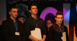 Konkurso "Gabiausias mokinys 2016" nugalėtojai (iš kairės): E. Trumpa