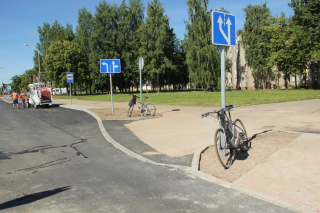Įvažiavimą į Panevėžio 6-ąjį namą apsunkina aukšti bortai. D. Zibolienės nuotr.