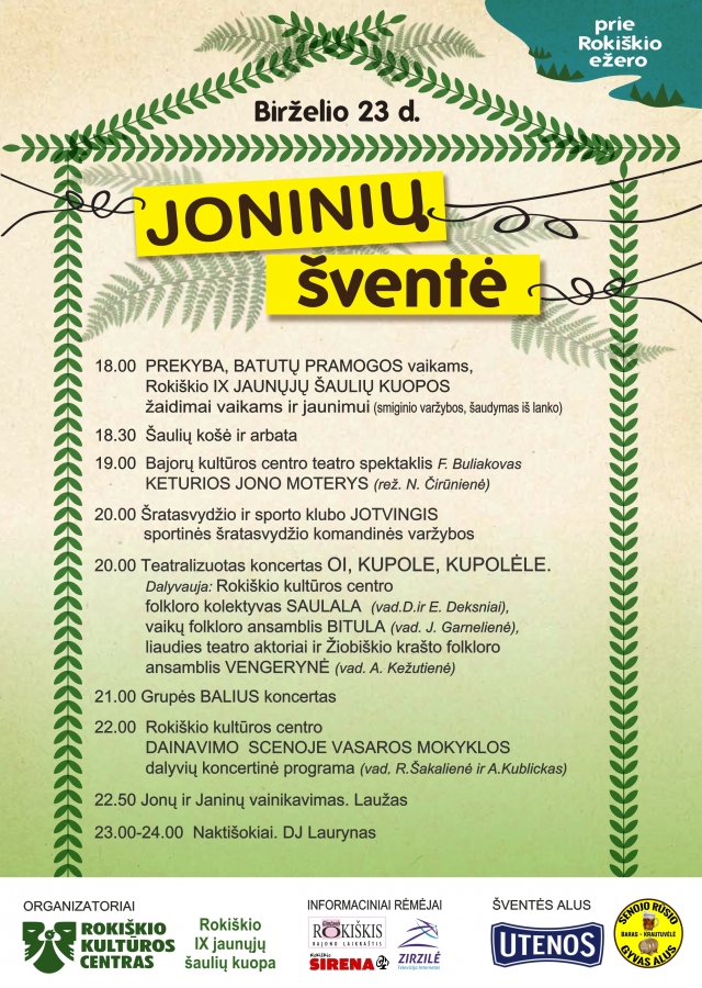 Renginio afiša.