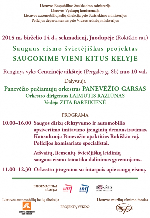 Renginio afiša.