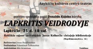 Renginio afiša.