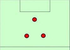 Futbolo taktinė schema "Kalėdų eglutė"