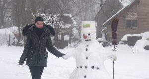 Klausimas apie Kalėdų Senelį A.Telšinskienę privertė susimąstyti. N.Byčkovskio nuotr.